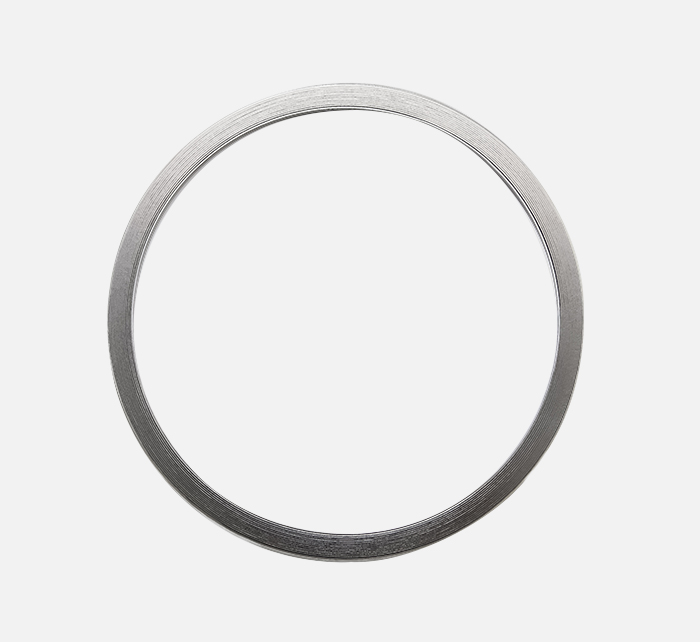 Spiral wound gasket without inner and outer ring